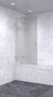 Шторка на ванну 800х2100 матовая, профиль бронза | Фантазия Стекла