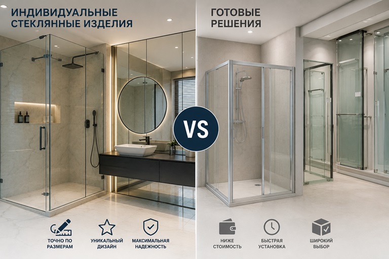 Индивидуальные стеклянные изделия vs готовые решения: где проходит граница выгоды